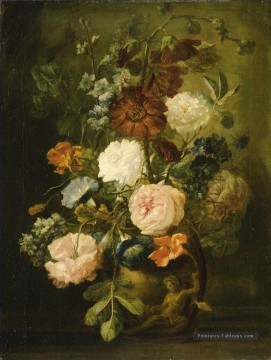 Vase de fleurs 4 Jan van Huysum fleurs classiques Peinture à l'huile
